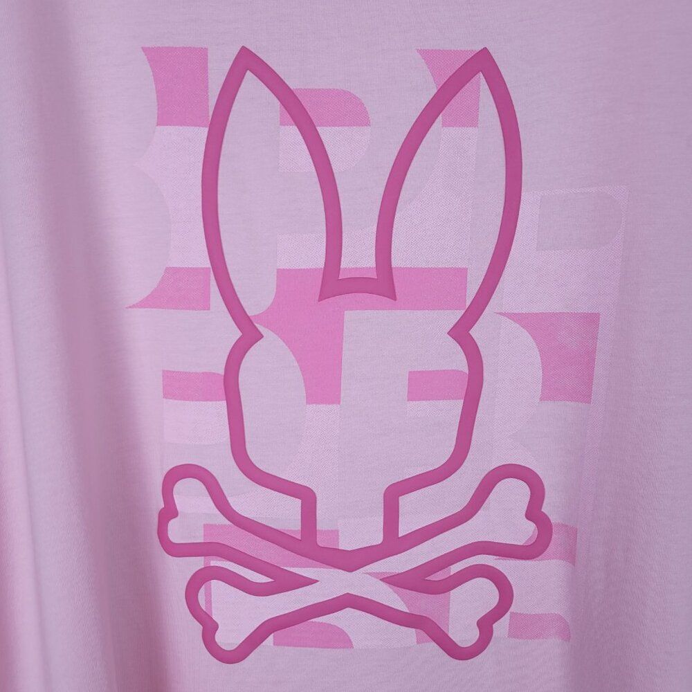 Psycho Bunny Size 4XL Pima Cotton T-Shirt Graphic Tee Short Sleeve Pink - Picture 8 of 16